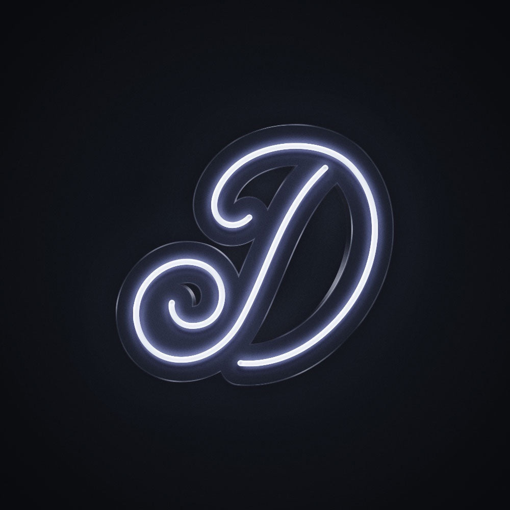 Letter D Cursive