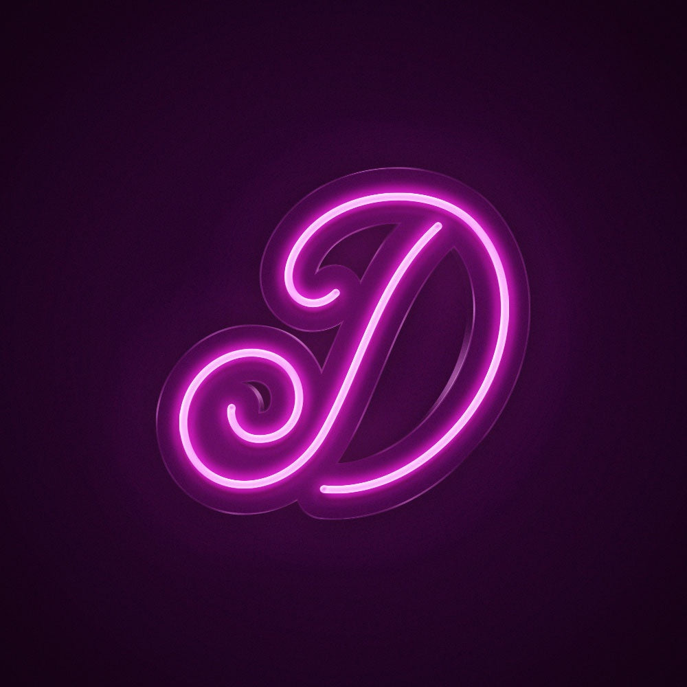 Letter D Cursive