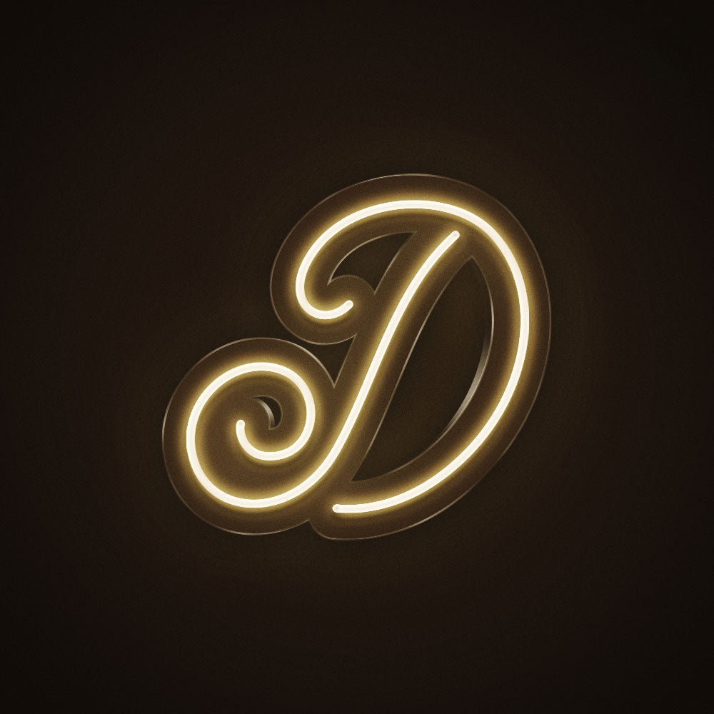 Letter D Cursive