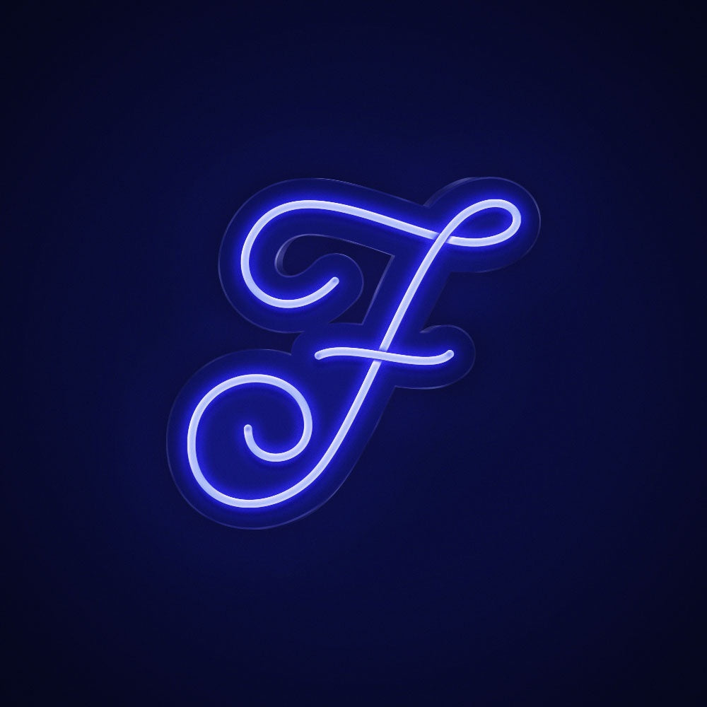 Letter F Cursive