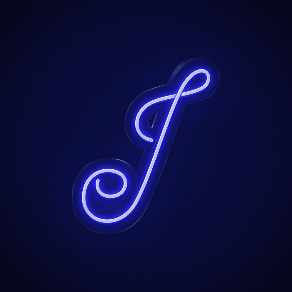 Letter J Cursive