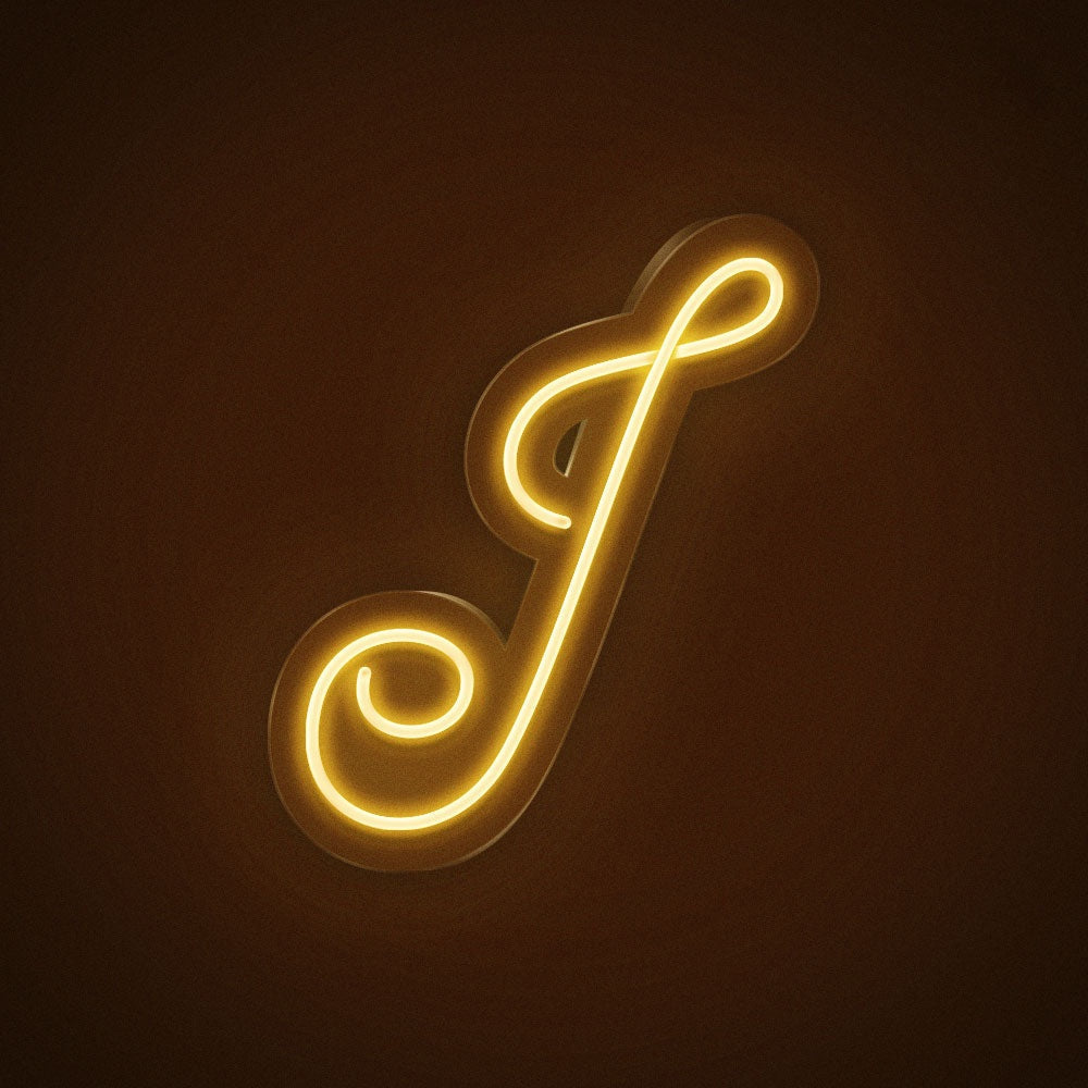 Letter J Cursive