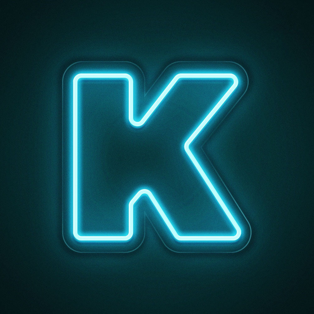 Letter K Double Stroke