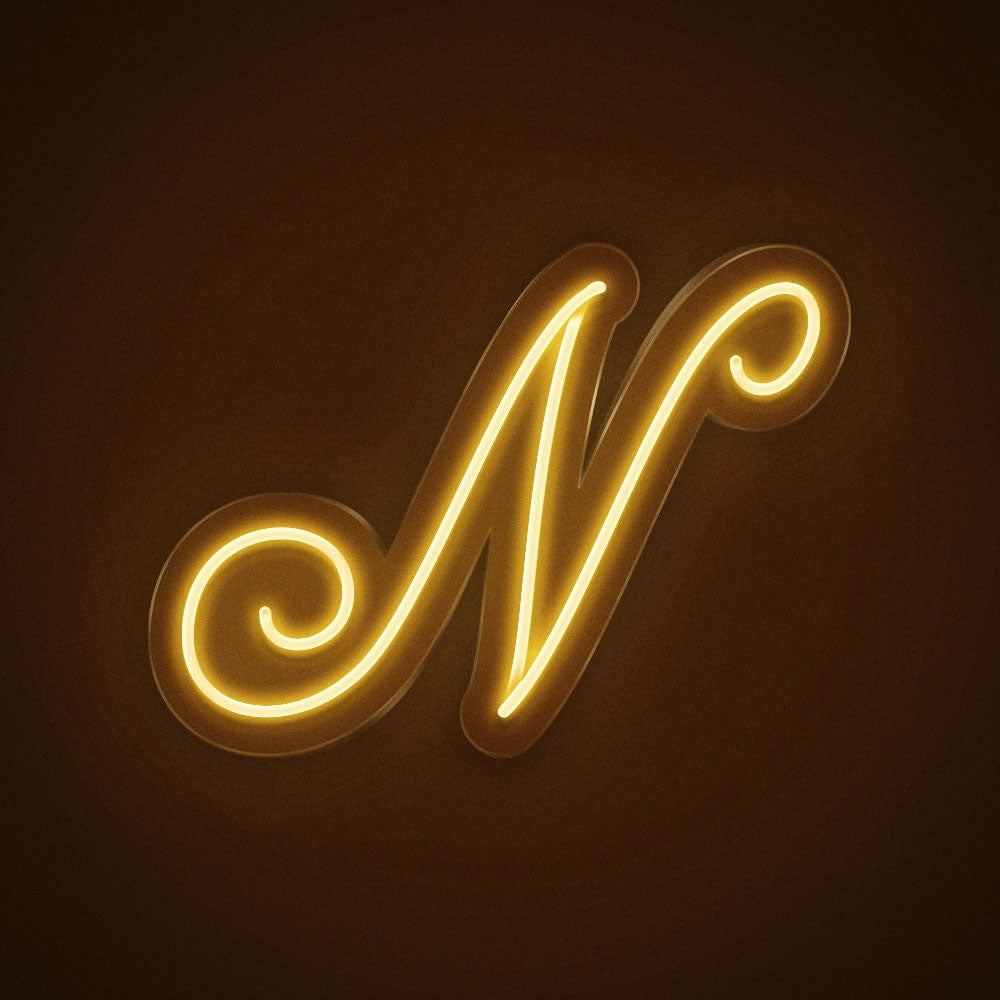 Letter N Cursive