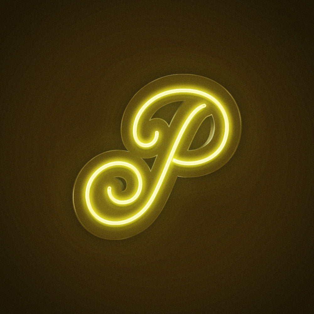 Letter P Cursive