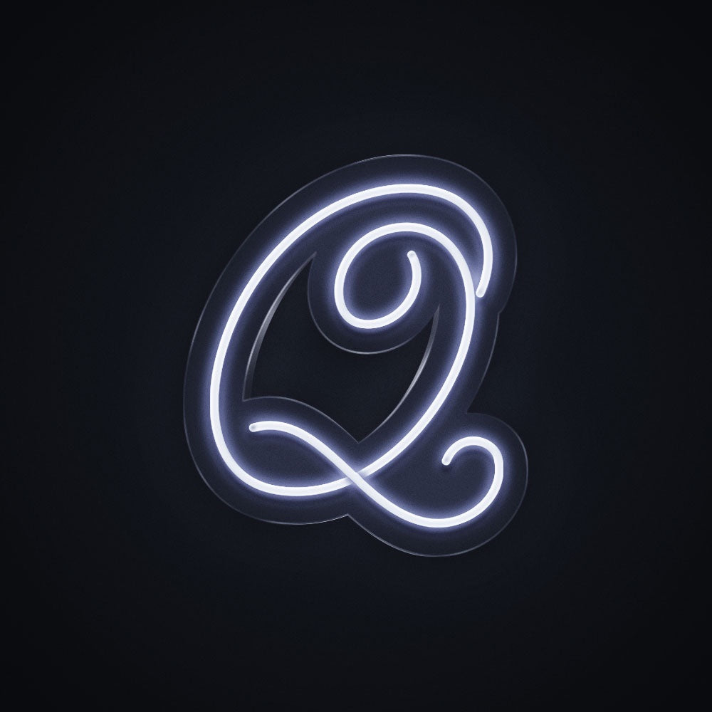 Letter Q Cursive