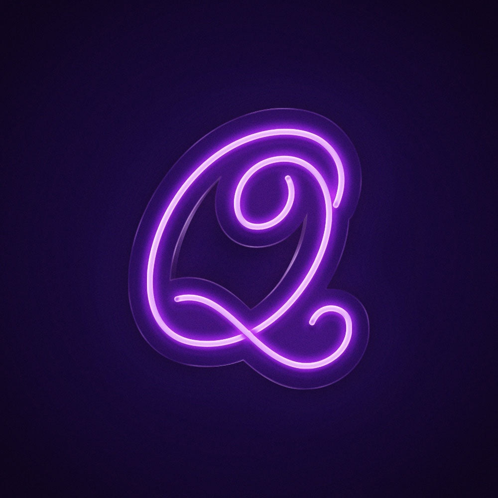 Letter Q Cursive