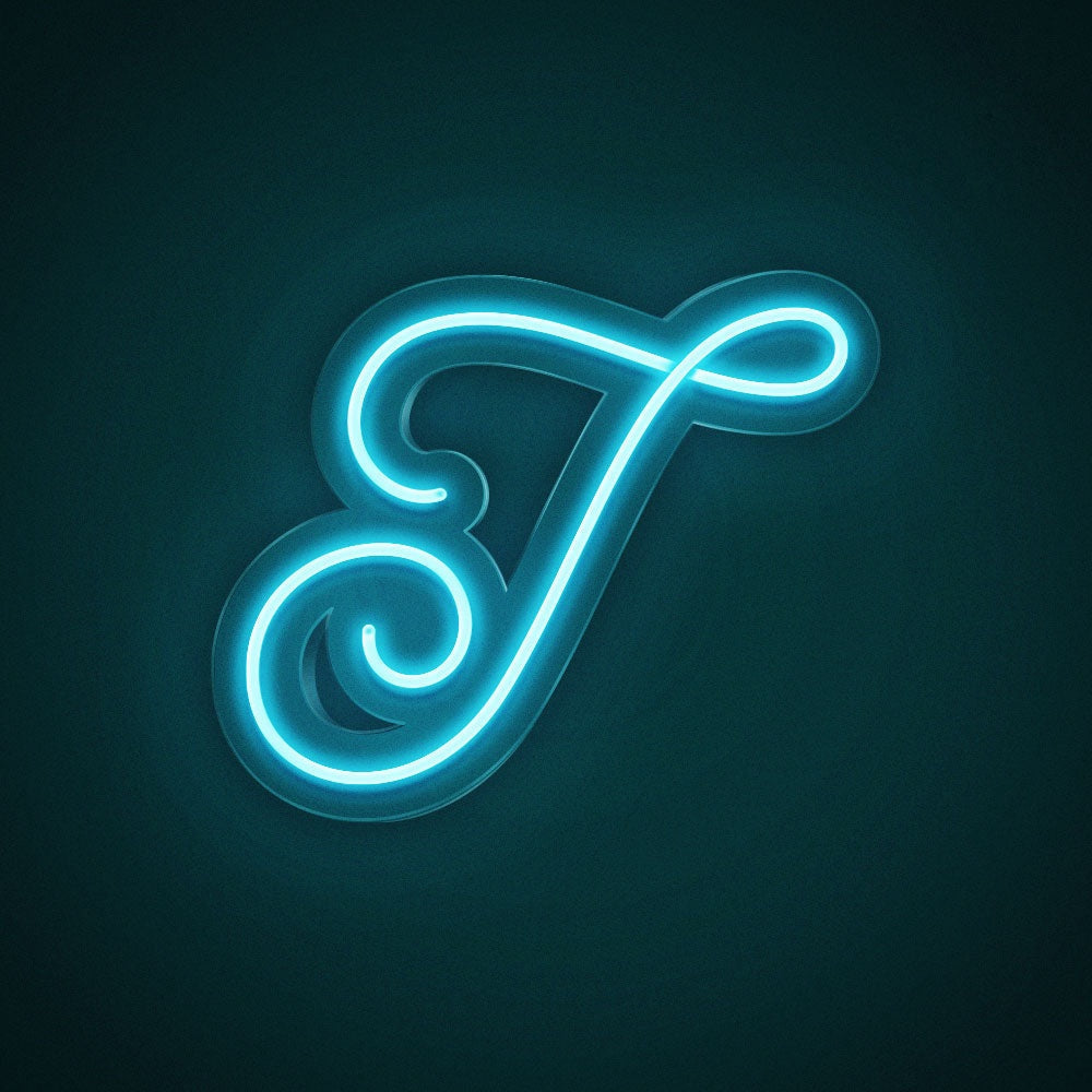 Letter T Cursive