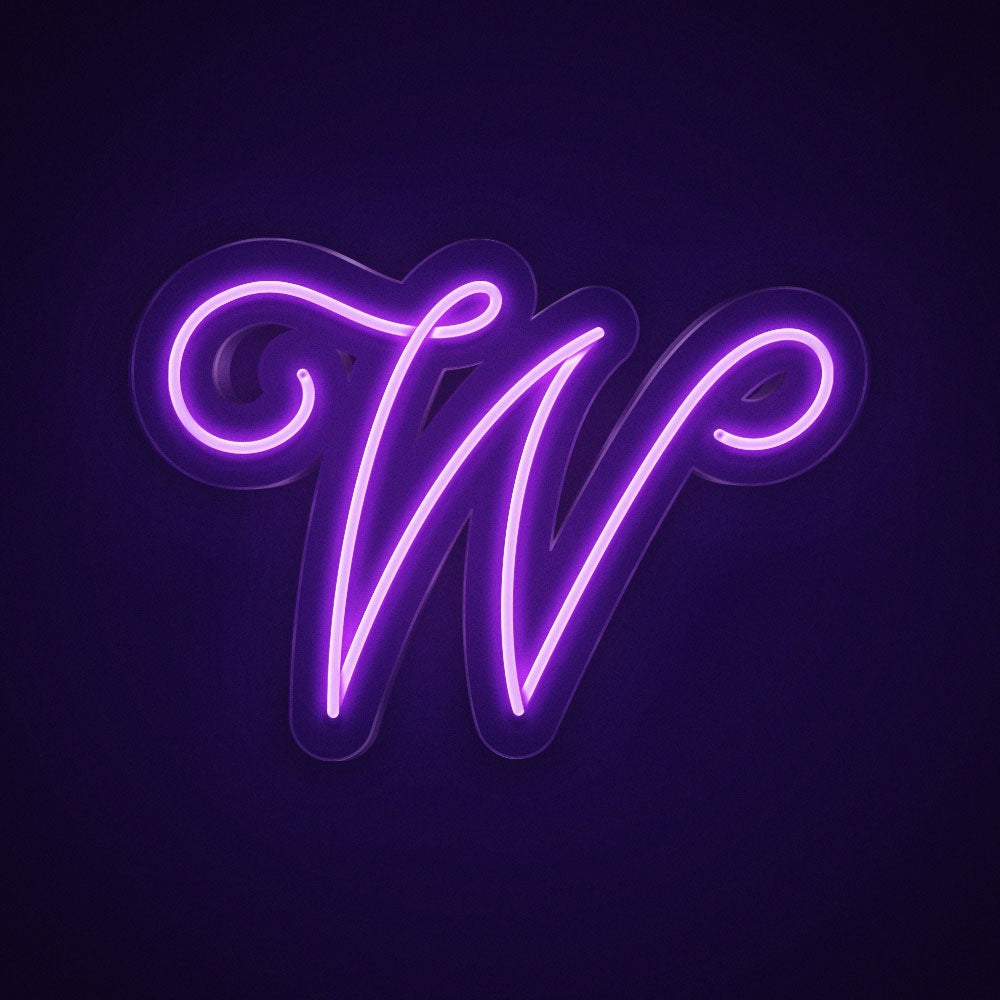 Letter W Cursive