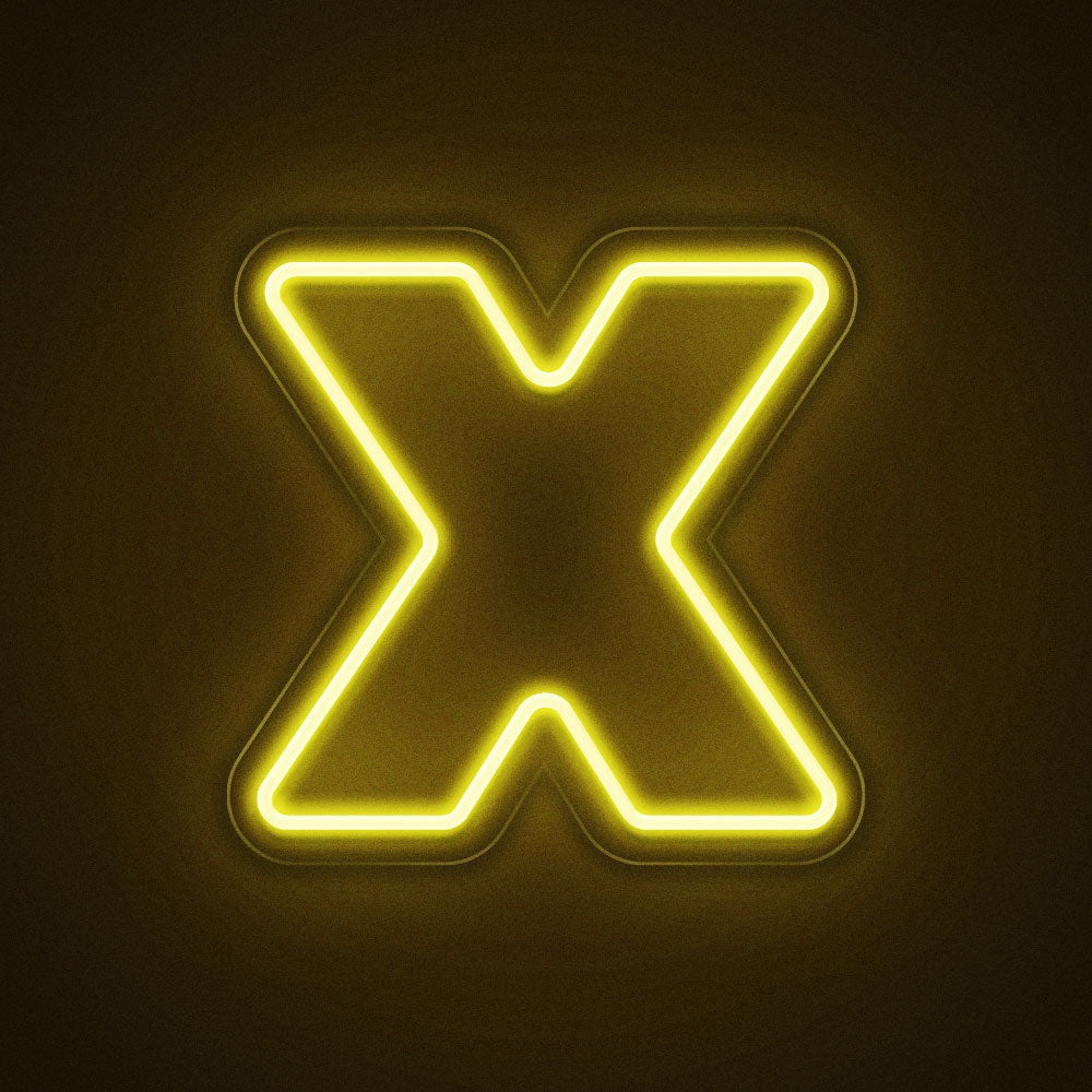 Letter X Double Stroke