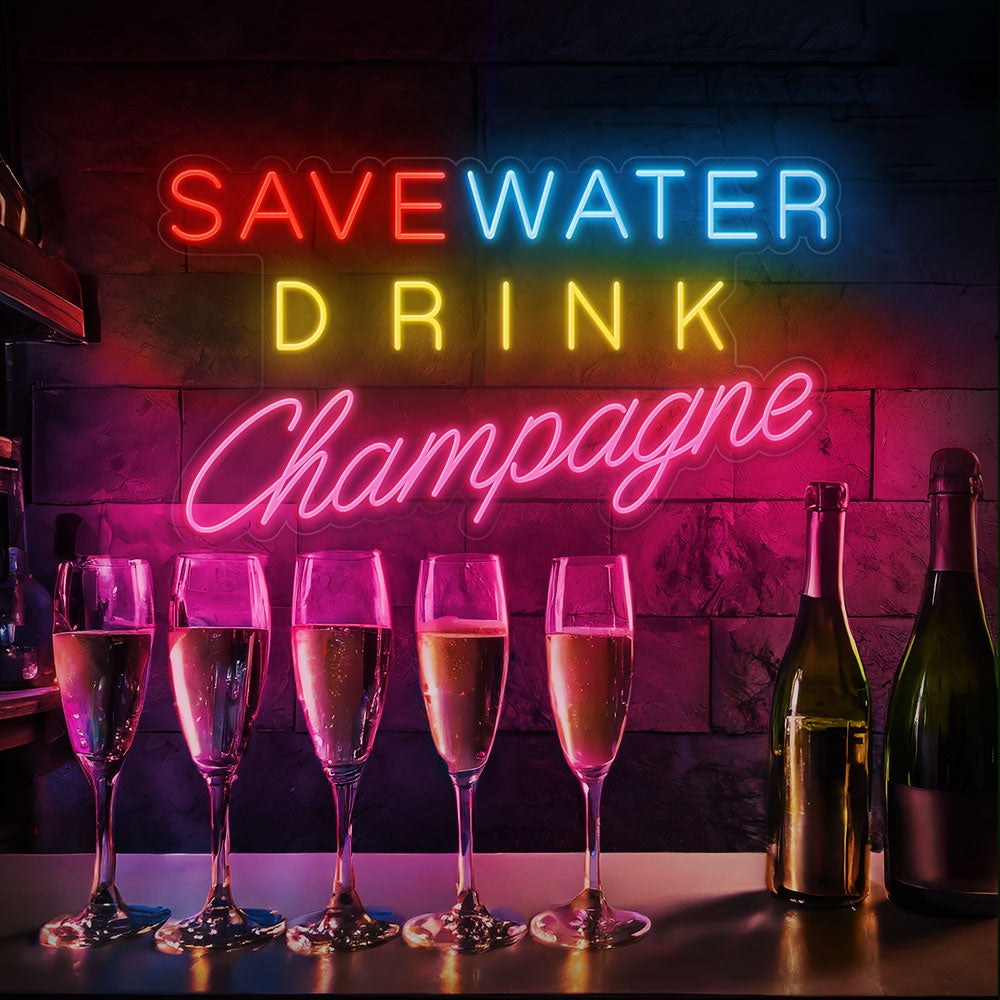 Save Water Drink Champagne